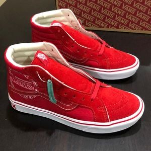 Vans Comfycush Sk8-Hi Distort Racing Red